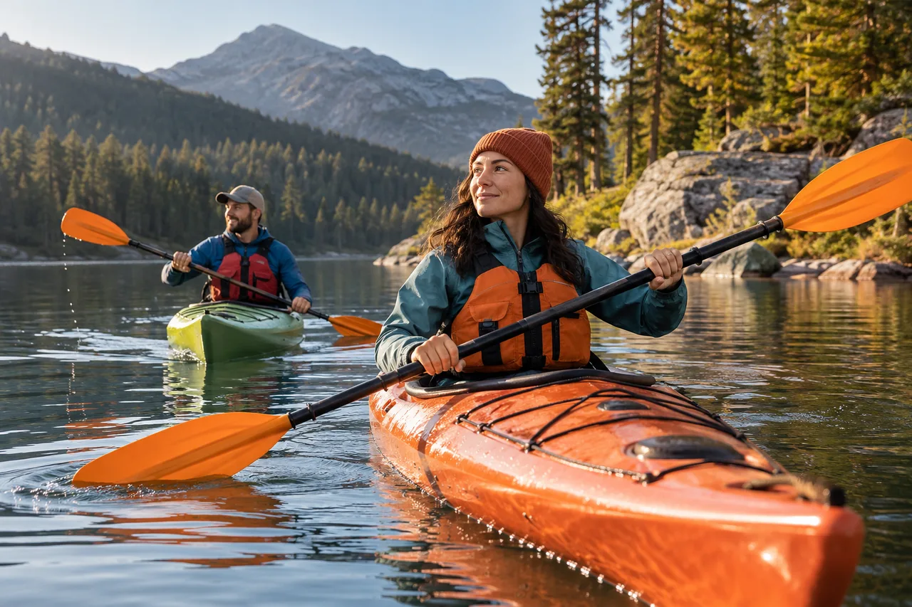Personnes pratiquant une activité en plein air