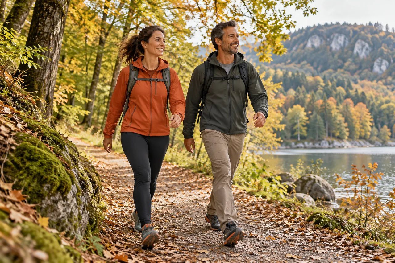 Personnes pratiquant une activité en plein air